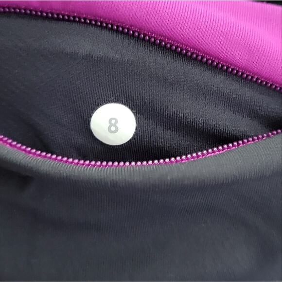 Lululemon Speed Tight Pigment Wave Multi / Black / Regal Plum size 8 - Picture 4 of 5